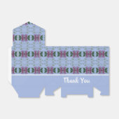 Burgundy Green en Blue Bedankdoosjes (Uitgevouwen)