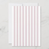 Burgundy Hand Drawn Swan Stripes Monogram Wedding Kaart (Achterkant)