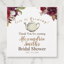 Burgundy Hartelijk dank voor de komst van de Tea S