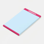 Burgundy Header op Light Blue-herinner opmerking Post-it® Notes (Schuin)