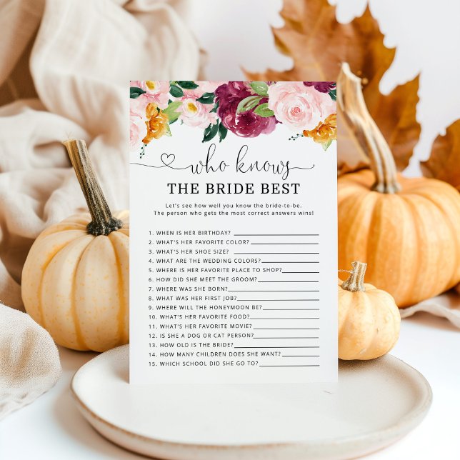 Burgundy herfst die het beste bruidespel kent (Creator heeft geüpload)