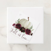 Burgundy Herfst in Love Bedankt voor Markering Bedankjes Labels (In situ)