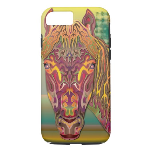 Burgundy Horse Case-Mate iPhone Case (Achterkant)