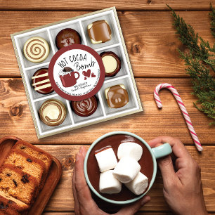 Burgundy Hot Cocoa Bomb Instructions Mok Harten Ronde Sticker