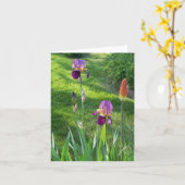 Burgundy Iris... Kaart (Gele Bloem)