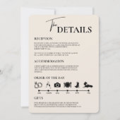  Burgundy & Ivory Formal Wedding Order of Events  Kaart (Voorkant)