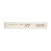 Burgundy Ivory Old Money Wedding Return Address (Individueel)