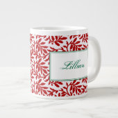 Burgundy Ivy Jumbo Mok (Voorkant rechts)