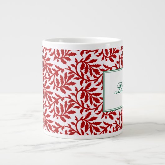 Burgundy Ivy Jumbo Mok (Voorkant)