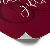 Burgundy Kaarten en Cadeaus Poster (Hoek)