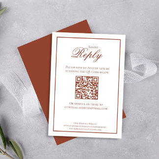 Burgundy kalligrafie script RSVP elegant Kaartje