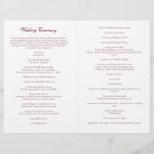 Burgundy katholieke Weddenschappen Mass Ceremony P (Achterkant)