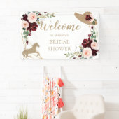 Burgundy Kentucky Derby Vrijgezellenfeest Welkom Spandoek (Insitu)