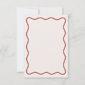 Burgundy Kers Op De Bruidsbruiloft Bedankkaart (Achterkant)