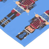 Burgundy Kerstmis Nutkraker Drummers Medium Tafelloper (Hoek)