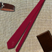 Burgundy-kleur - uw monogrammen stropdas
