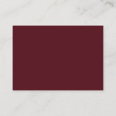 Burgundy Lavender Dusty Blue Minimalist QR Code Informatiekaartje (Achterkant)