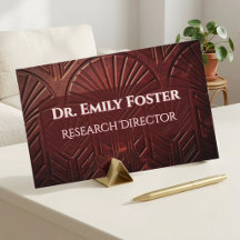 Burgundy Leer Textuur Art Deco Modern Minimaal