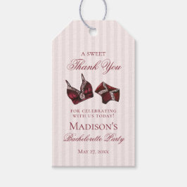 Burgundy Lingerie Shower Bachelorette Bridal Favor Cadeaulabel