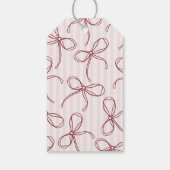 Burgundy Lingerie Shower Bachelorette Bridal Favor Cadeaulabel (Achterkant)