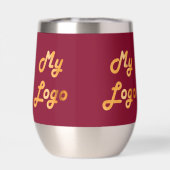 Burgundy logo business corporate (Achterkant)