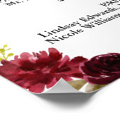 Burgundy-logo voor welkomstprogramma poster (Hoek)