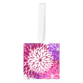 Burgundy Magenta Paarse Peach Dahlia Delight Decoratie (Voorkant)