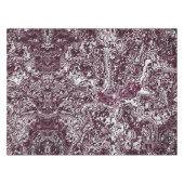 Burgundy Marble Stone Graffiti Tafelkleed (Voorkant (Horizontaal))