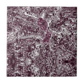 Burgundy Marble Stone Graffiti Tegeltje (Voorkant)