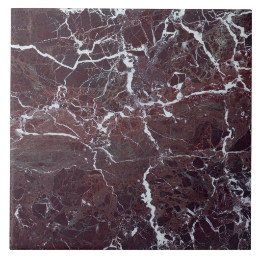 Burgundy marmer tegeltje (Voorkant)