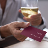 Burgundy Maroon Accountant Lawyer All Professional Visitekaartje