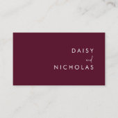Burgundy Maroon Accountant Lawyer All Professional Visitekaartje (Voorkant)