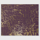 Burgundy Maroon Red Glam Abstracte marmer Cadeaupapier (Vlak)