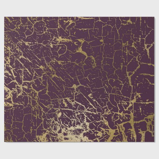 Burgundy Maroon Red Glam Abstracte marmer Cadeaupapier (Vlak)