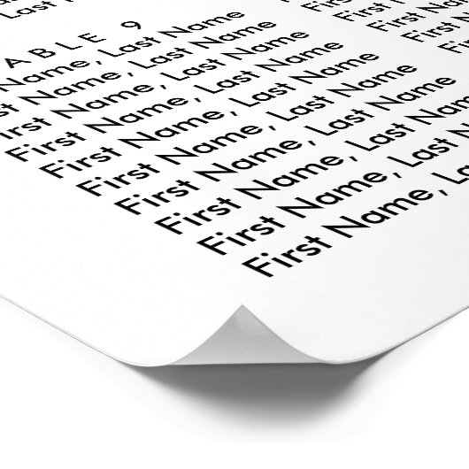 Burgundy Marsala Boho Floral Wedding Seating Chart Poster (Hoek)