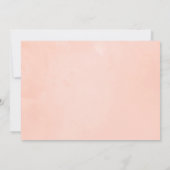 Burgundy-Marsala en Blush Roze Afstuderen Bedankkaart (Achterkant)