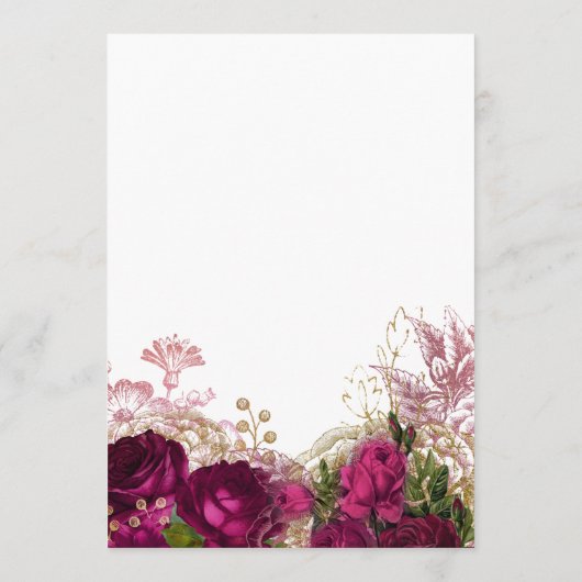 Burgundy - Marsala en Gold Vrijgezellenfeest Advic Advieskaart (Achterkant)