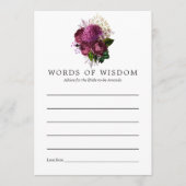 Burgundy - Marsala en Gold Vrijgezellenfeest Advic Advieskaart (Voorkant)