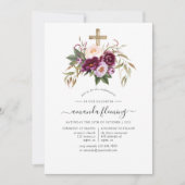 Burgundy/Marsala en Perzik Bevestiging Kaart (Voorkant)