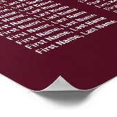 Burgundy Marsala Floral Antlers Seatrix Poster (Hoek)