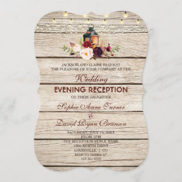 Burgundy Marsala Floral Antlers Woensdag Kaart