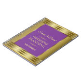 Burgundy Marsala Floral Fall Wedding Planner Notitieboek (Linkerzijde)