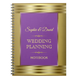 Burgundy Marsala Floral Fall Wedding Planner Notitieboek