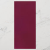 Burgundy Marsala Gold Wine Stain Menu (Achterkant)