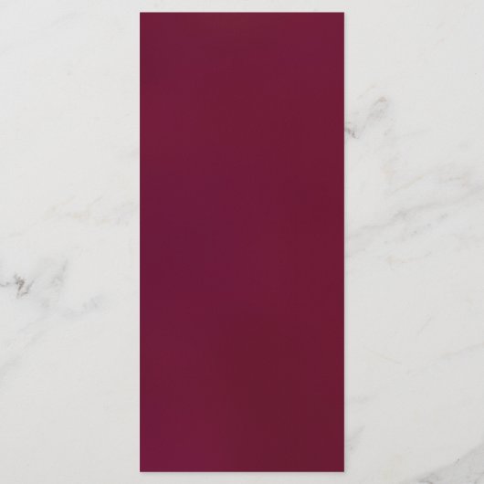 Burgundy Marsala Gold Wine Stain Menu (Achterkant)