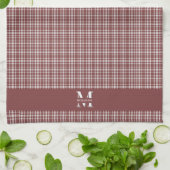 Burgundy Marsala Play Theedoek (Gevouwen)