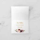 Burgundy Marsala Wil je mijn bruidsmeisje zijn kaa (Binnen)