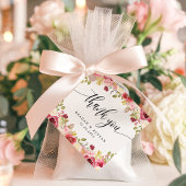 Burgundy Merlot Floral Wedding Bedankt Bedankjes Labels