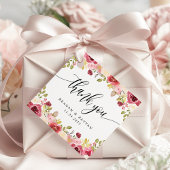 Burgundy Merlot Floral Wedding Bedankt Bedankjes Labels