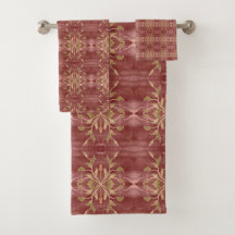Burgundy Met Patroon